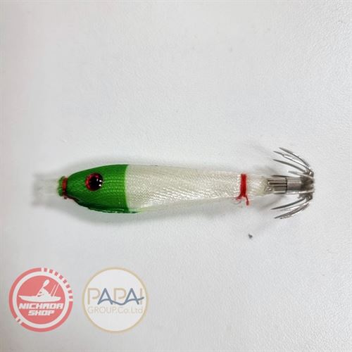 Soft Squid Jig 60mm #02 (ขาวหัวเขียว)