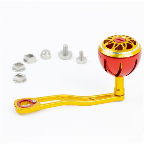 แขน Jigging Aluminum Handle Knob ทอง แดง