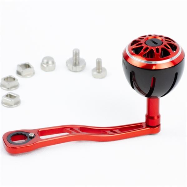 แขน Jigging Aluminum Handle Knob แดง ดำ