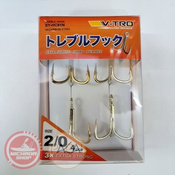 เบ็ดสามทาง V-TRO SY-HC81N TREBLE HOOK # 2/0