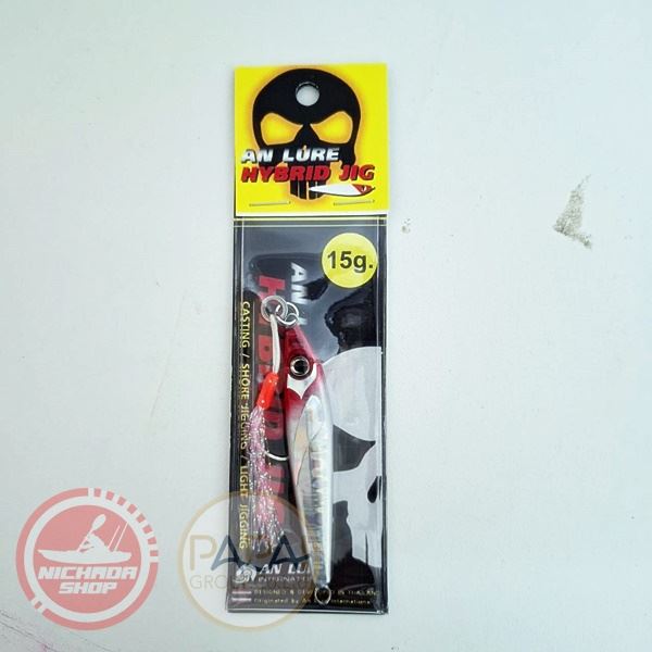 AN LURE HYBRID JIG 15G HB 03 ขาวหัวเเดง 