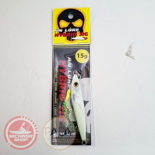 AN LURE HYBRID JIG 15G HB 01 โครม+เรือง