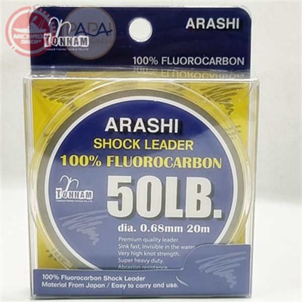 ARASHI-Fluorocarbon 100% 20m-50 Lb
