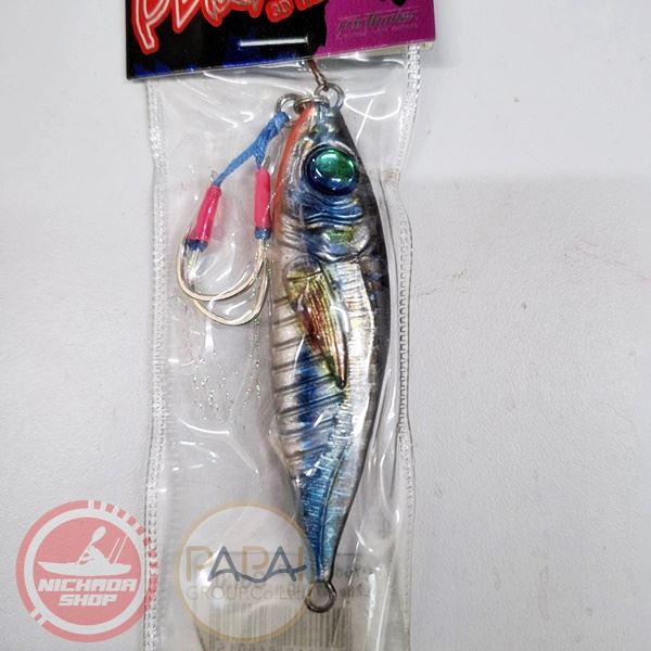 เหยื่อจิ็ก Prohunter Little GT 80g #02 เงินดำ