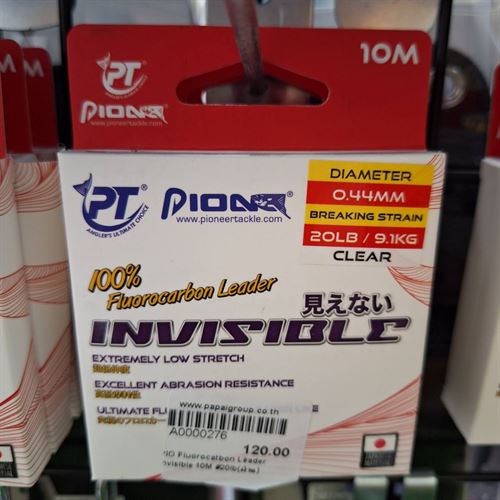 Pioneer Fiuorocatbon Leader Invisible 10M #20lb
