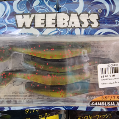GAMBUSIA AFFINIS ปลายาง7.50g21เขียวดำ