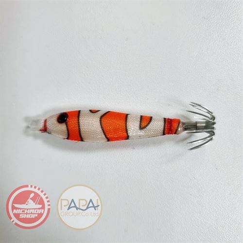 Soft Squid Jig 60mm #08 (นีโม่สีส้ม)