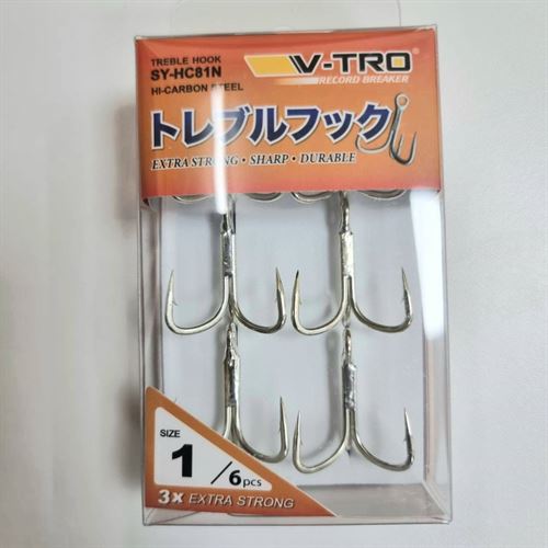 เบ็ดสามทาง V-TRO SY-HC81N TREBLE HOOK #01