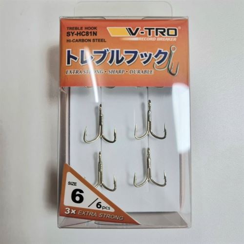 เบ็ดสามทาง V-TRO SY-HC81N TREBLE HOOK #06