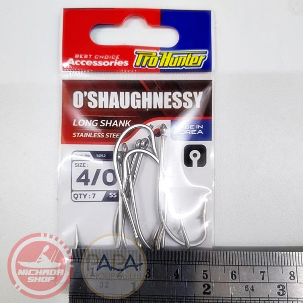ตาเบ็ดสเตนเลสก้านยาว Prohunter SS1930 OShaughnessy #4/0