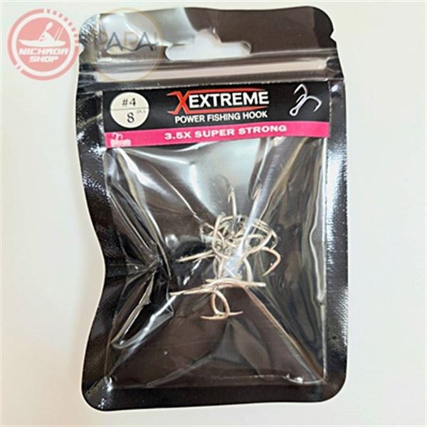 เบ็ด3ทาง Extreme Treble Hook Extra 3.5X #4 (8ตัว)