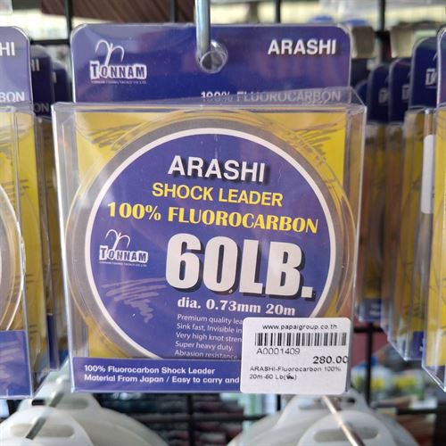 ARASHI-Fluorocarbon 100% 20m-60 Lb