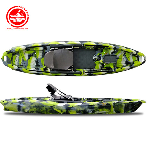 Big Fish 105 ไม่มีหางเสือ -Green Camo+ไม้พาย+ชูชีพ